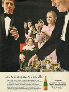 Brand famoso fondato da una donna - Pubblicità di Veuve Clicquot Ponsardin del 1960
