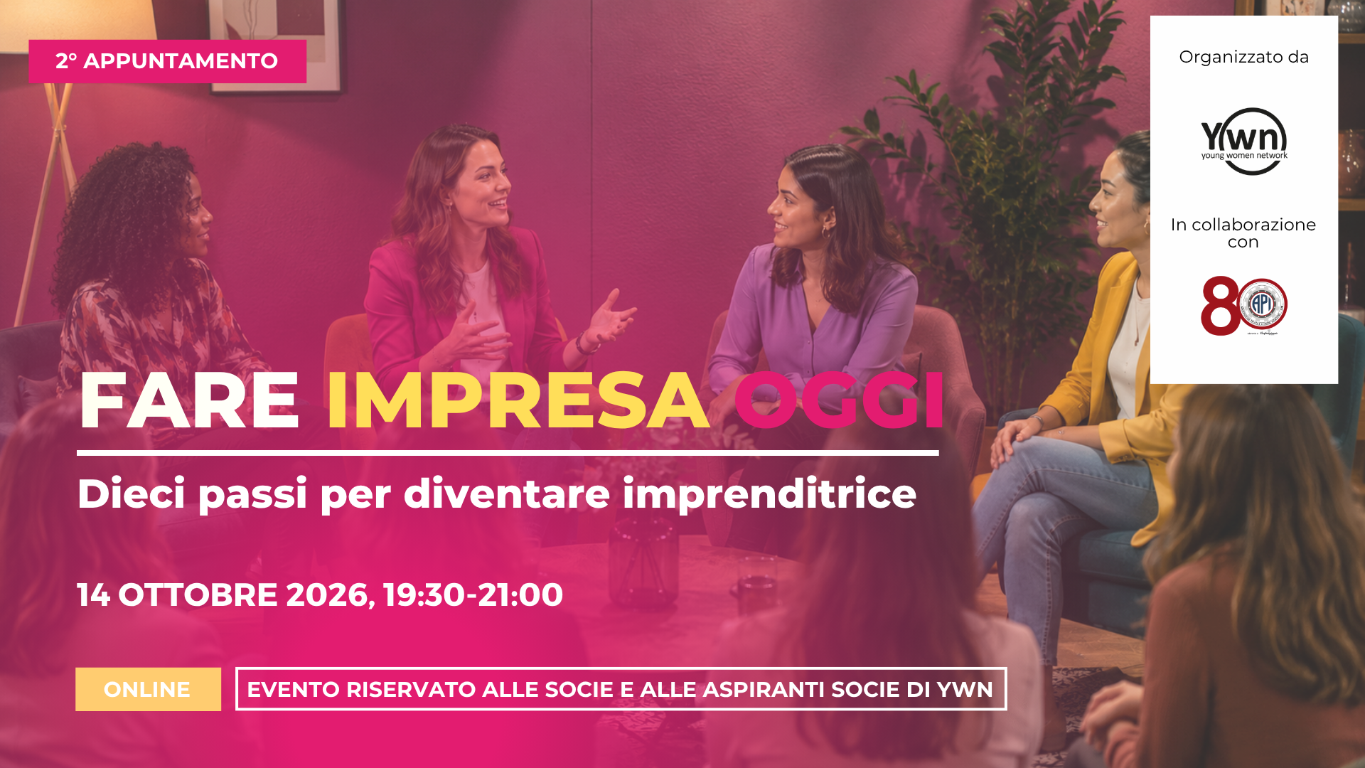 Giovani professioniste attorno a un tavolo che discutono di imprenditoria al femminile.